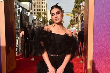 Yasmeen Fletcher wears a beautiful dress during an event